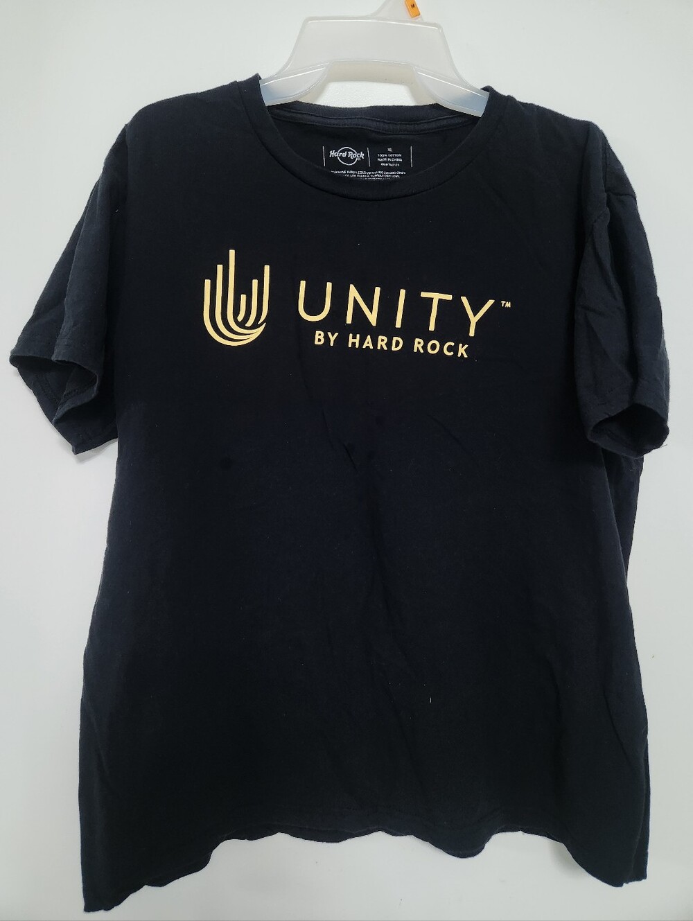 Hard Rock Cafe Black Tee with Gold UNITY Logo